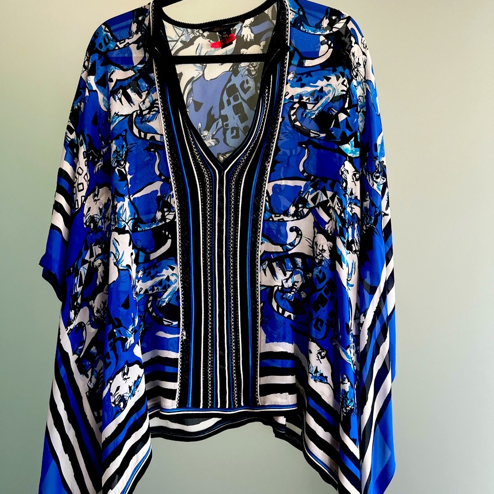 Roberto Cavalli Printed Kaftan Top size 44